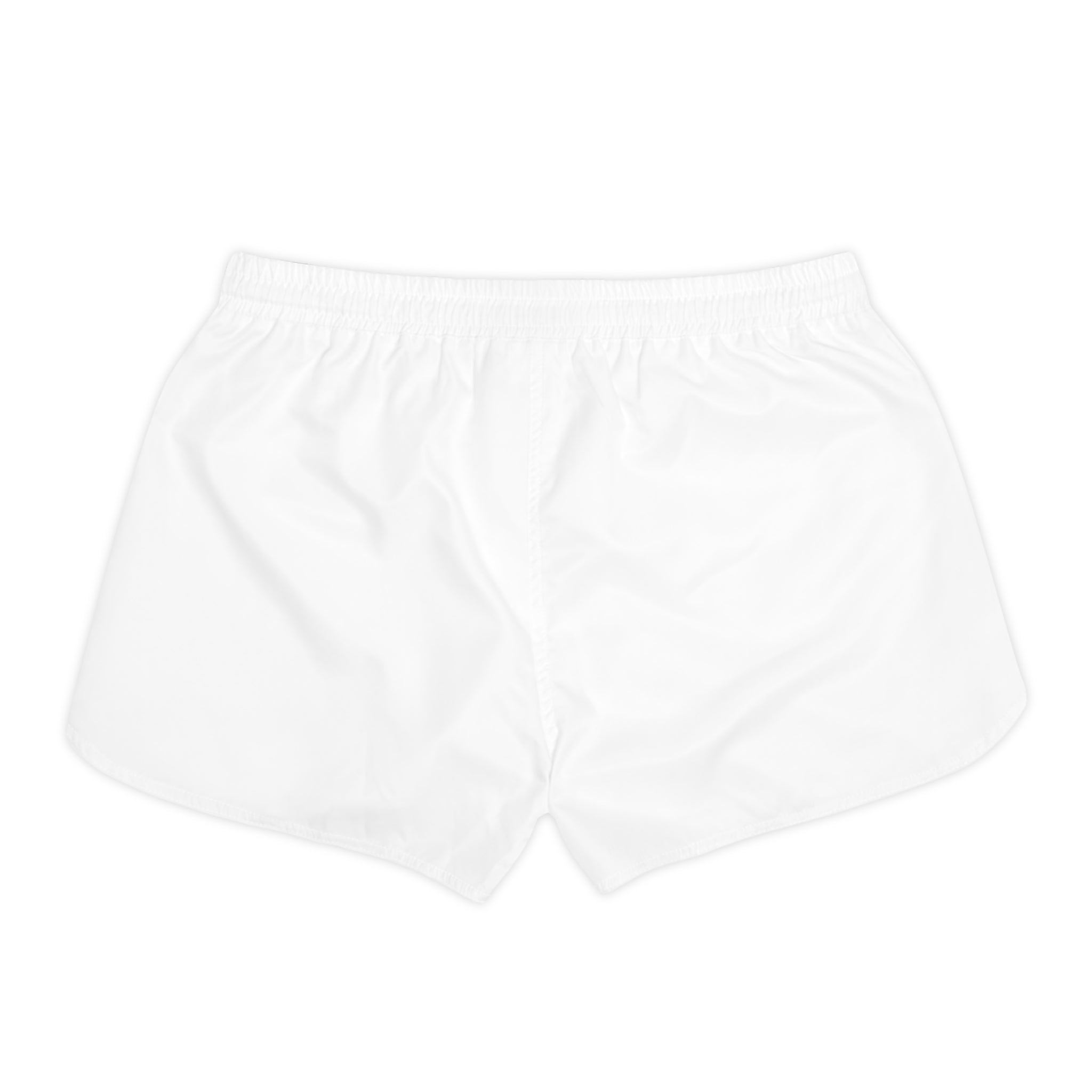 Cross Form Red Roses, Women's White Casual Shorts (AOP)