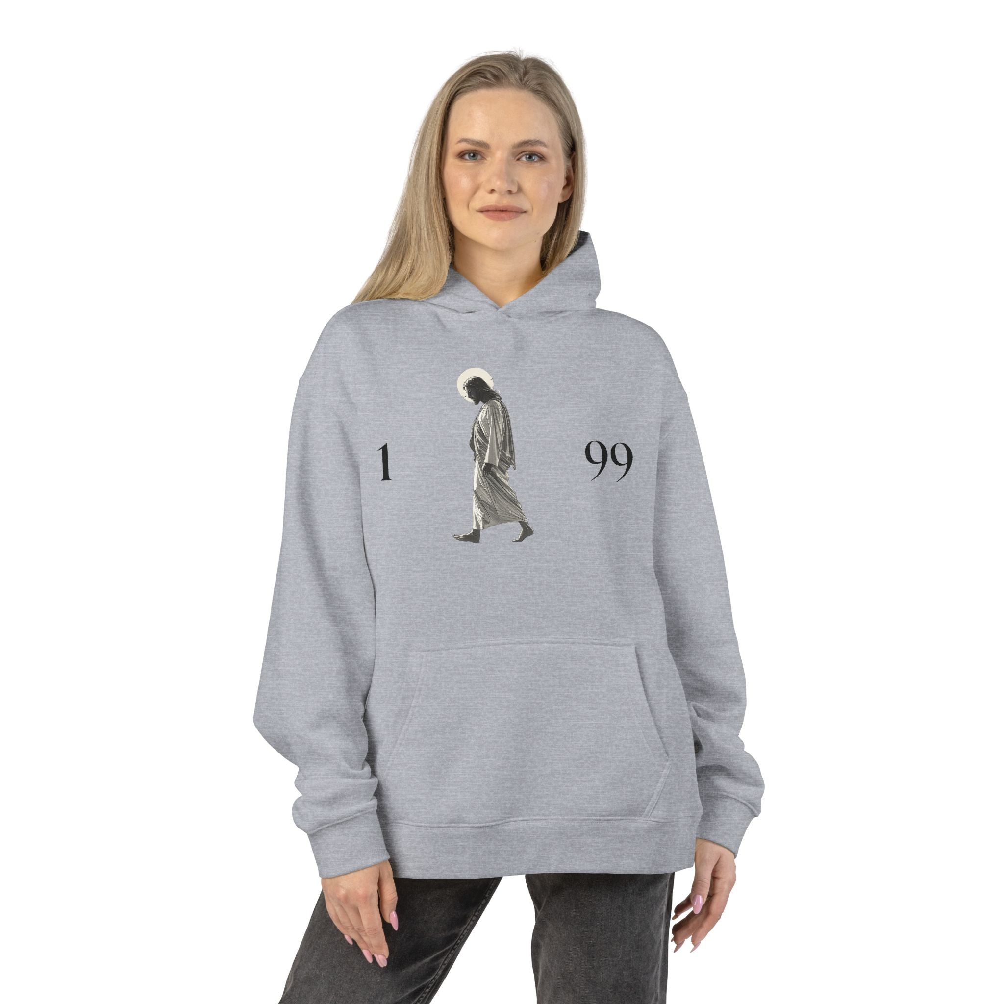 1 99 and Jesus, Relaxed Unisex Hoodie