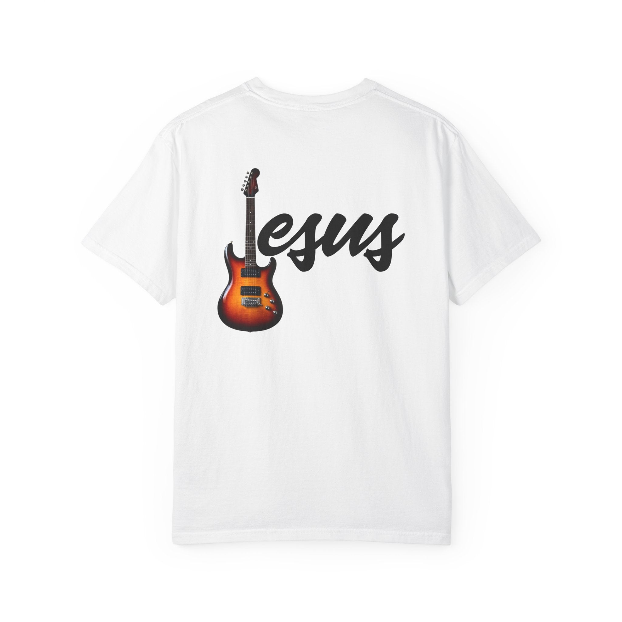 Jesus With Guitar, 2 Sided Comfort Colors 1717 Unisex Tee