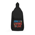 John 3:16 Living To Live™ Black Sling Bag