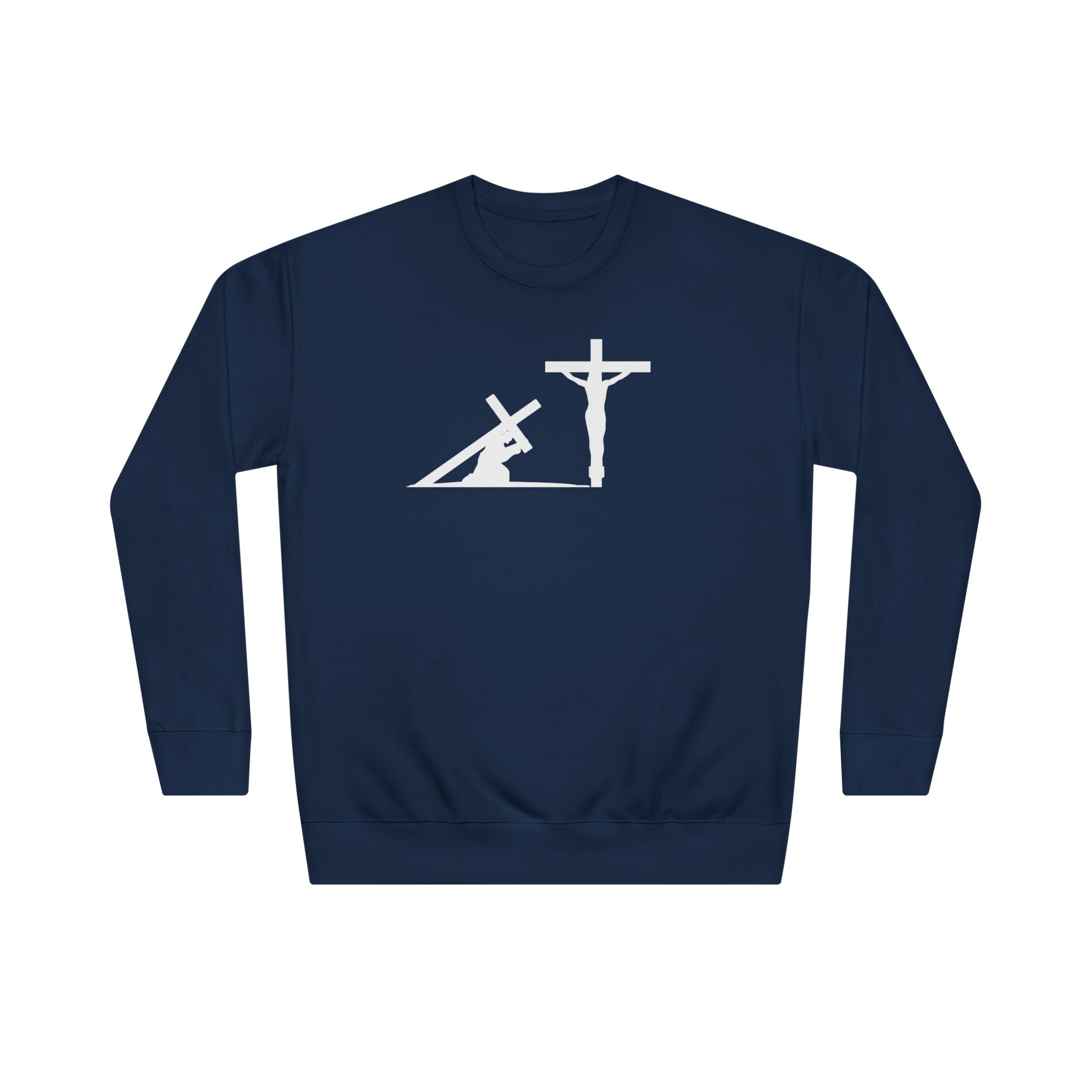2 Crosses Unisex DryBlend® Crewneck Sweatshirt