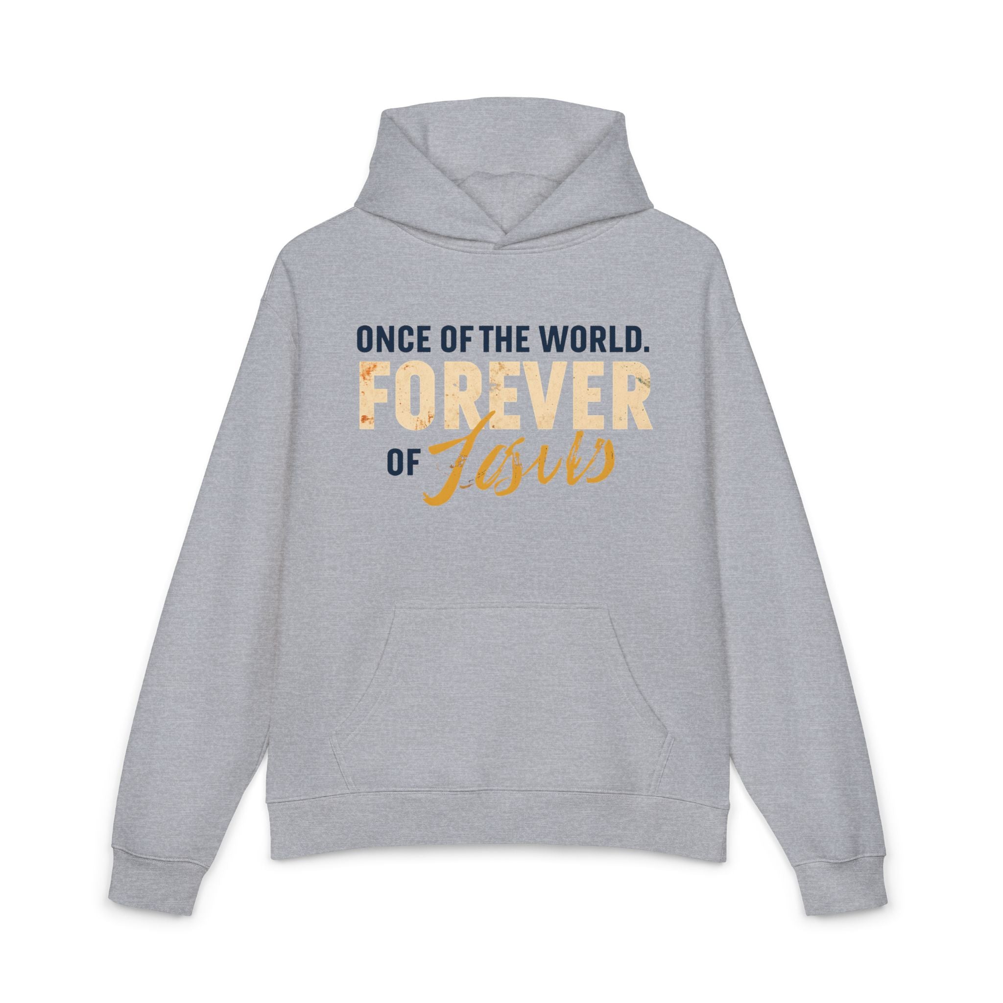 Once Of The World. Forever Of Jesus™ Relaxed Unisex Hoodie