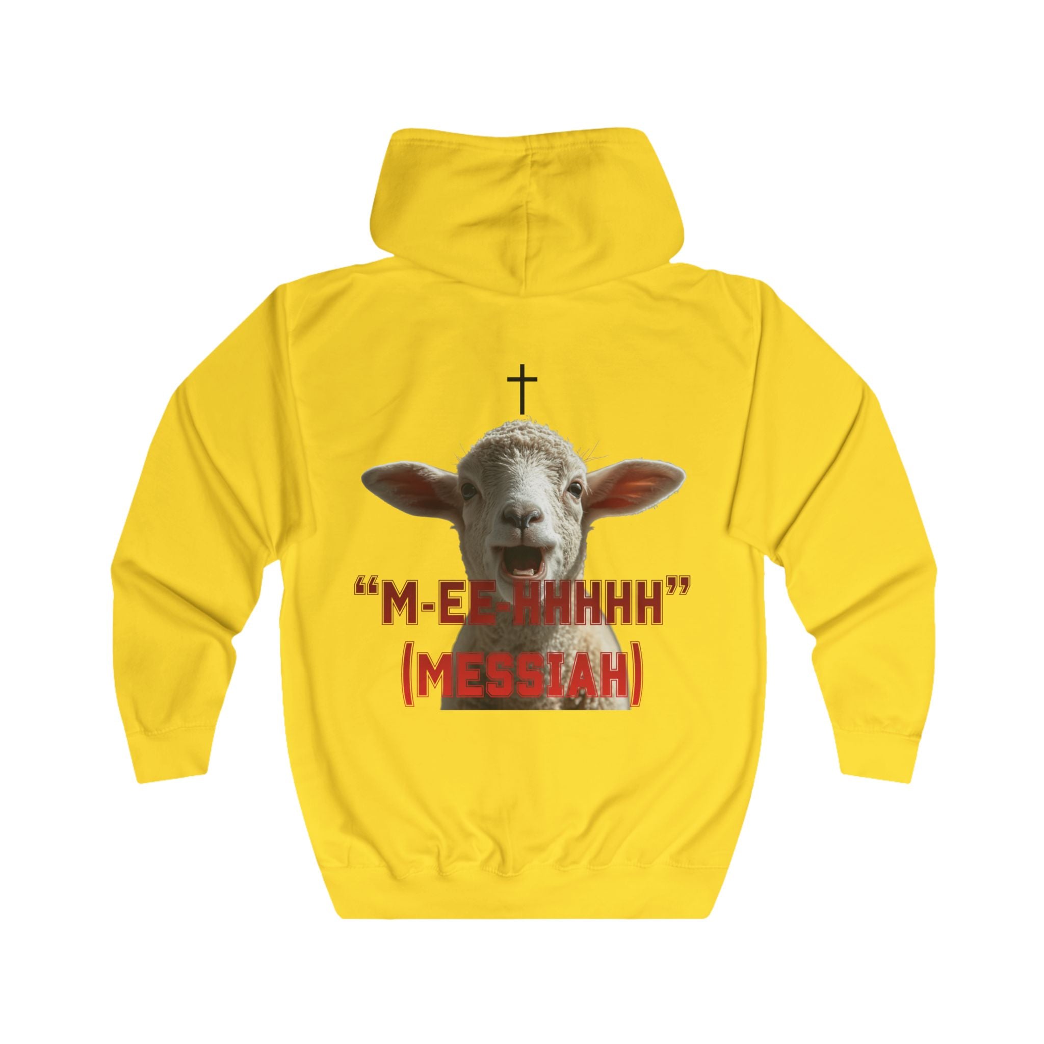 "M-EE-HHHHH" (Messiah)™ 2 Sided, Full Zip Unisex Hoodie