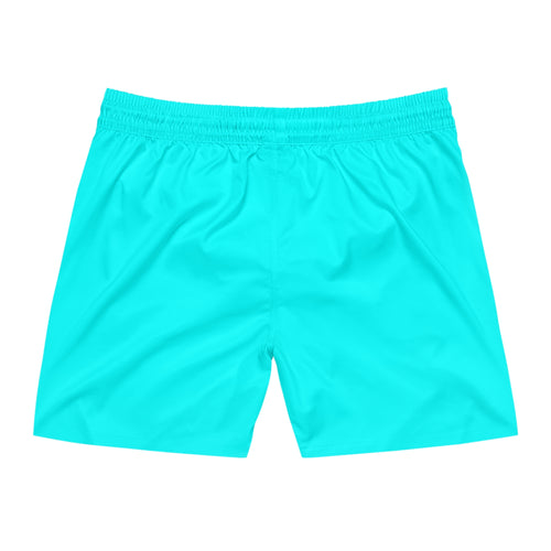 "M-EE-HHHHH" (Messiah)™ Bright Blue Mid-Length Swim Shorts (AOP)