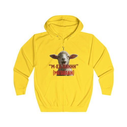 "M-EE-HHHHH" (Messiah)™ 2 Sided, Full Zip Unisex Hoodie