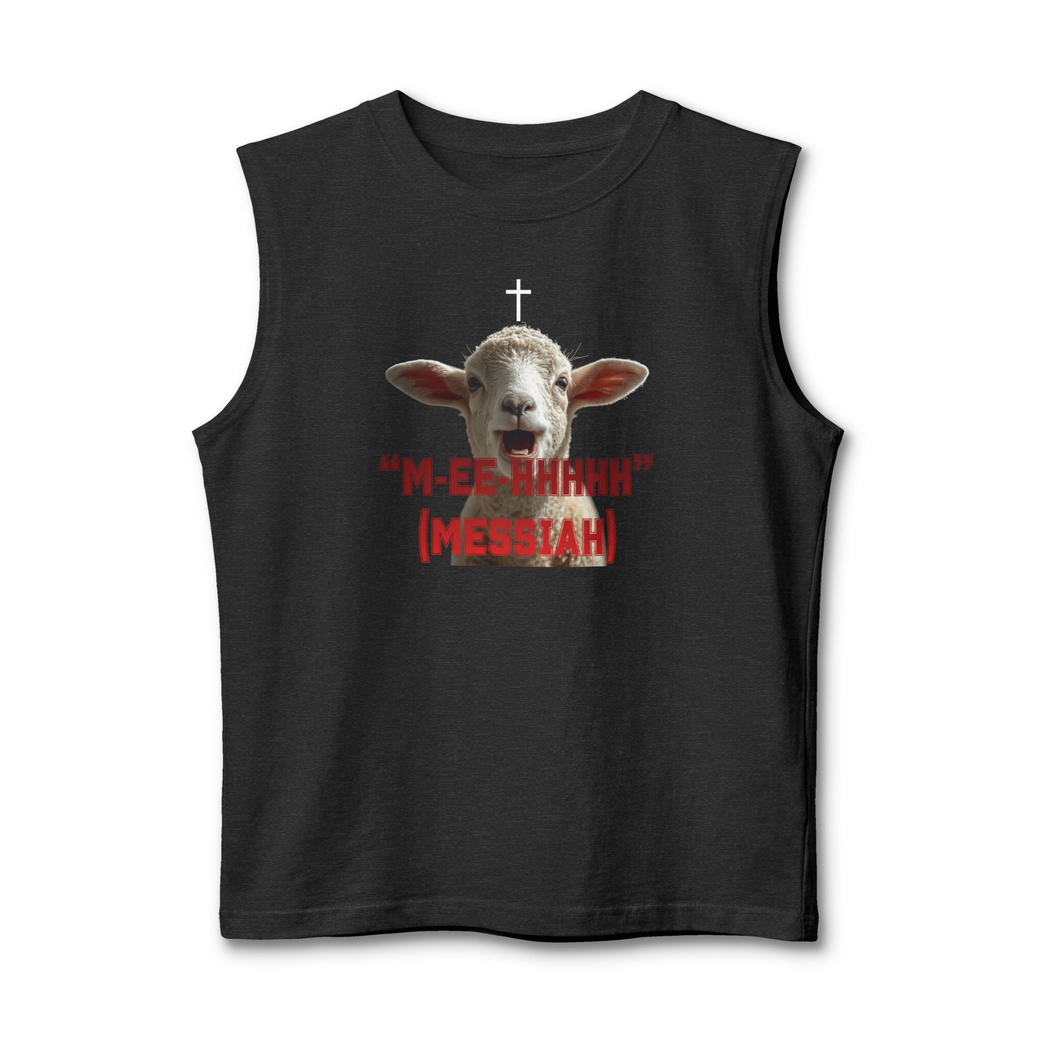 "M-EE-HHHHH" (Messiah)™ 2 Sided Unisex Jersey Muscle Tank