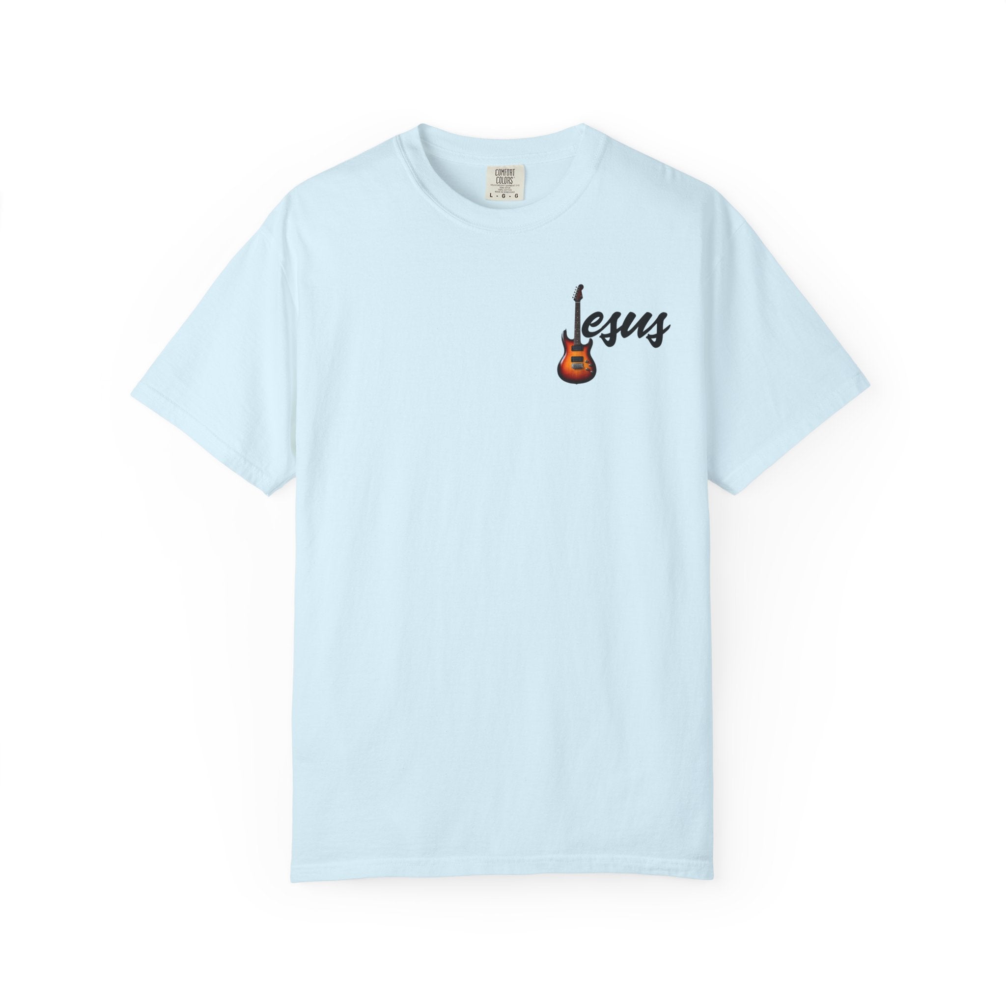 Jesus With Guitar, 2 Sided Comfort Colors 1717 Unisex Tee