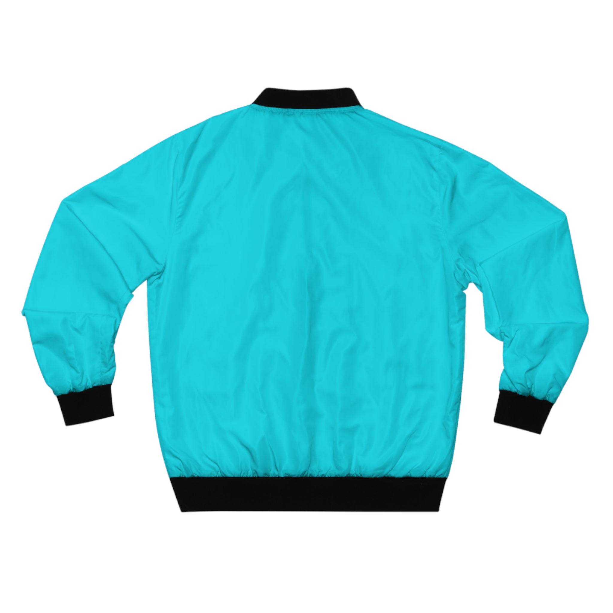 Neon Cross And Stomach, Light Blue, Men's Bomber Jacket (AOP)