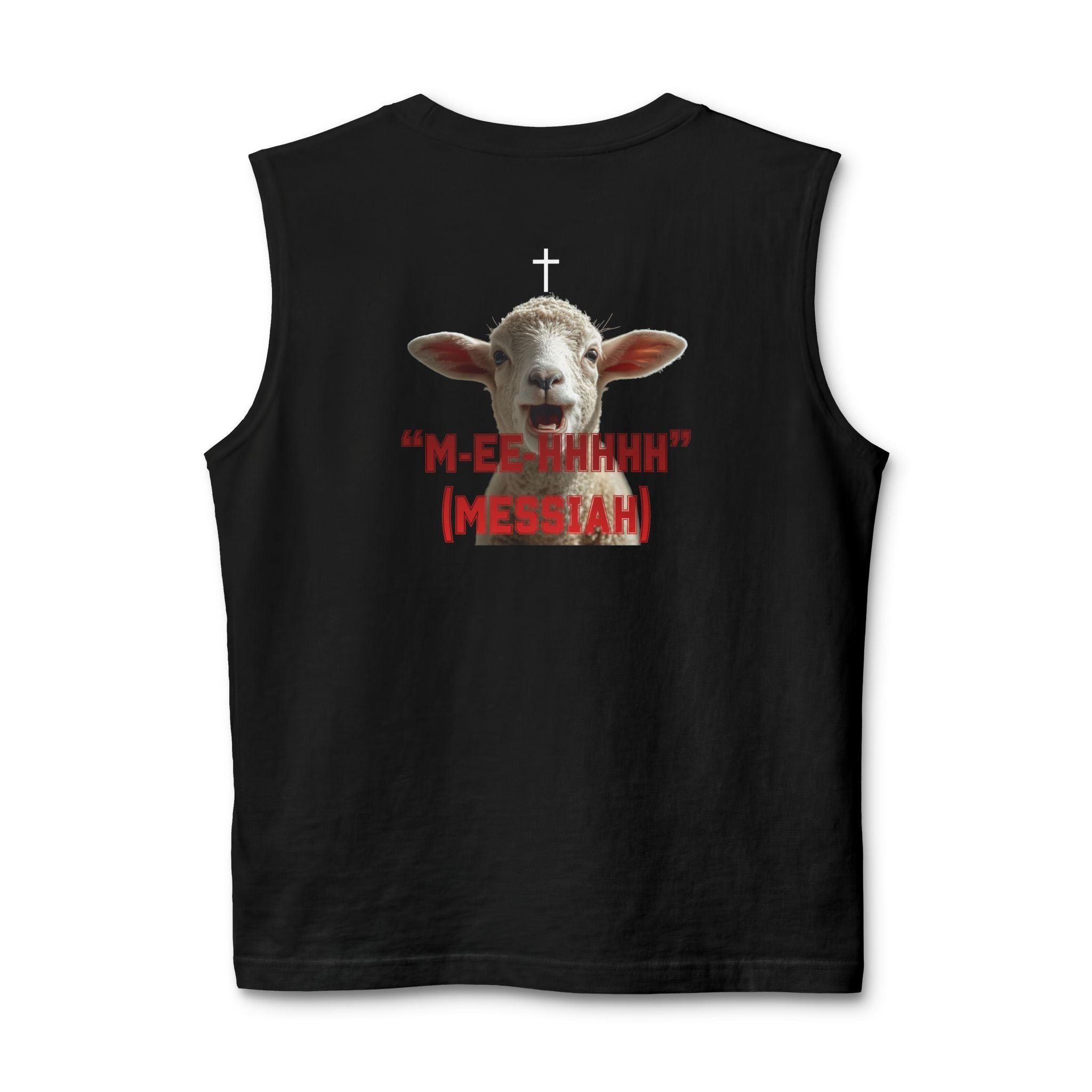"M-EE-HHHHH" (Messiah)™ 2 Sided Unisex Jersey Muscle Tank