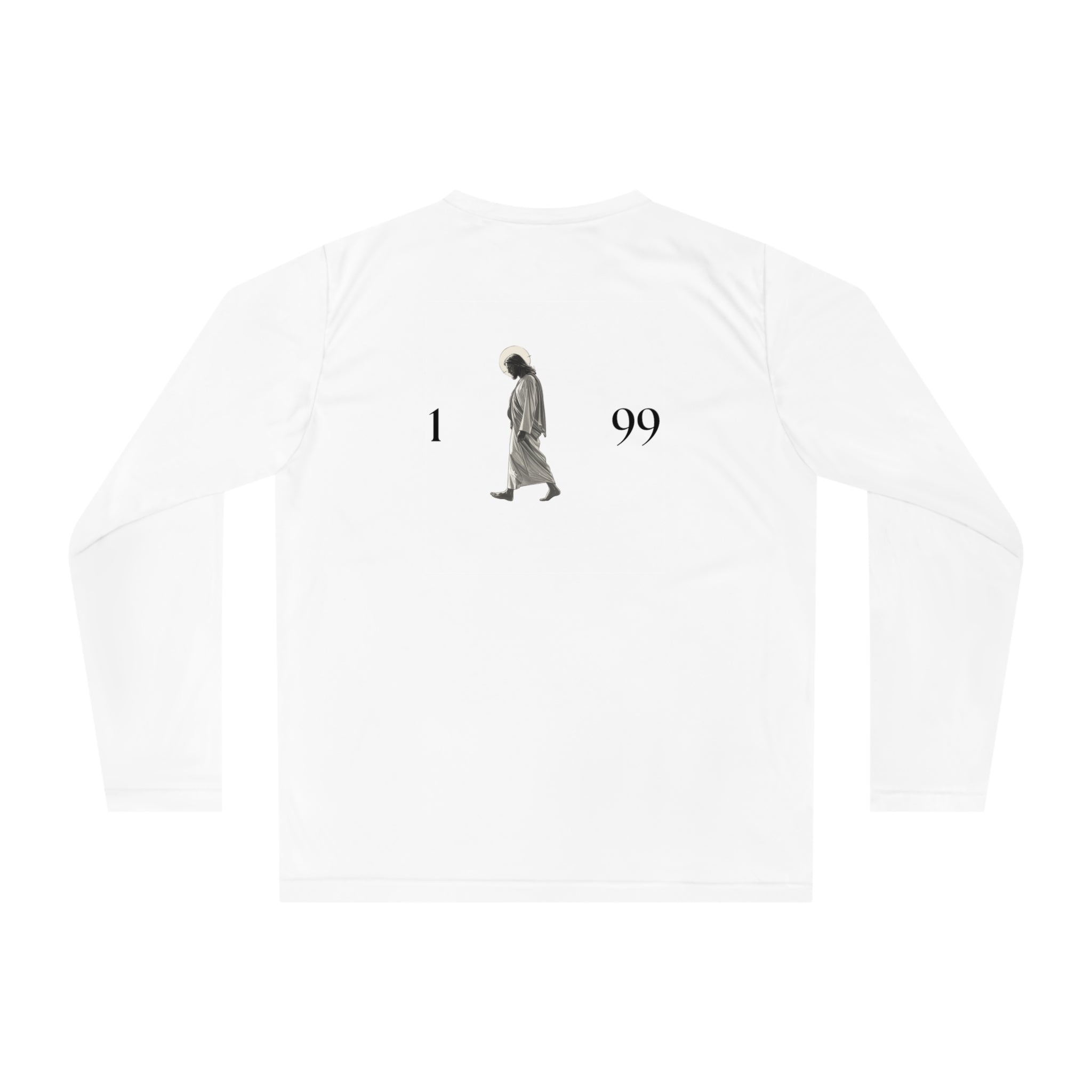 1 99 With Jesus, 2 Sided Unisex Performance Long Sleeve Shirt