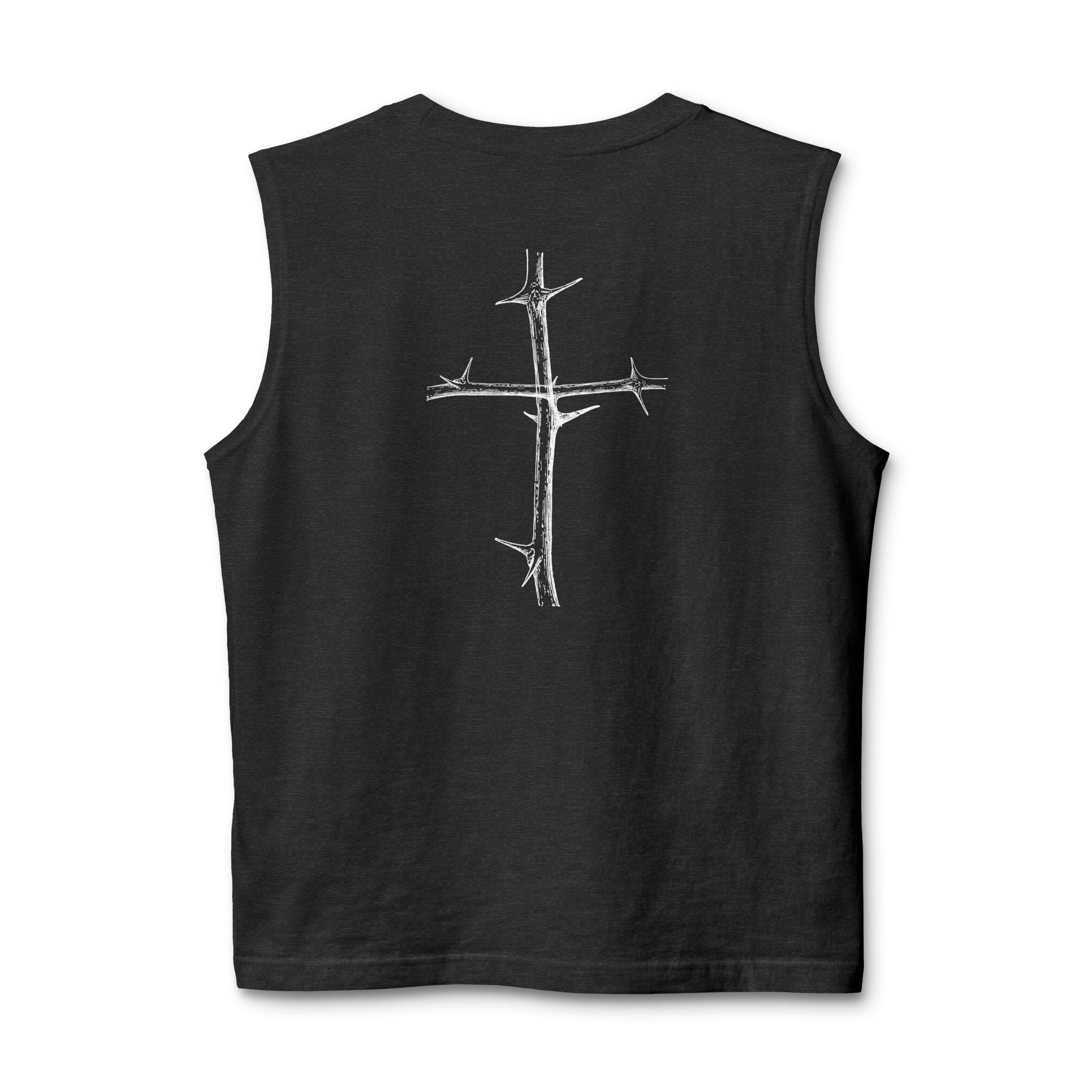 Cross Form Branch Of Thorns, 2 Sided Jersey Muscle Tank