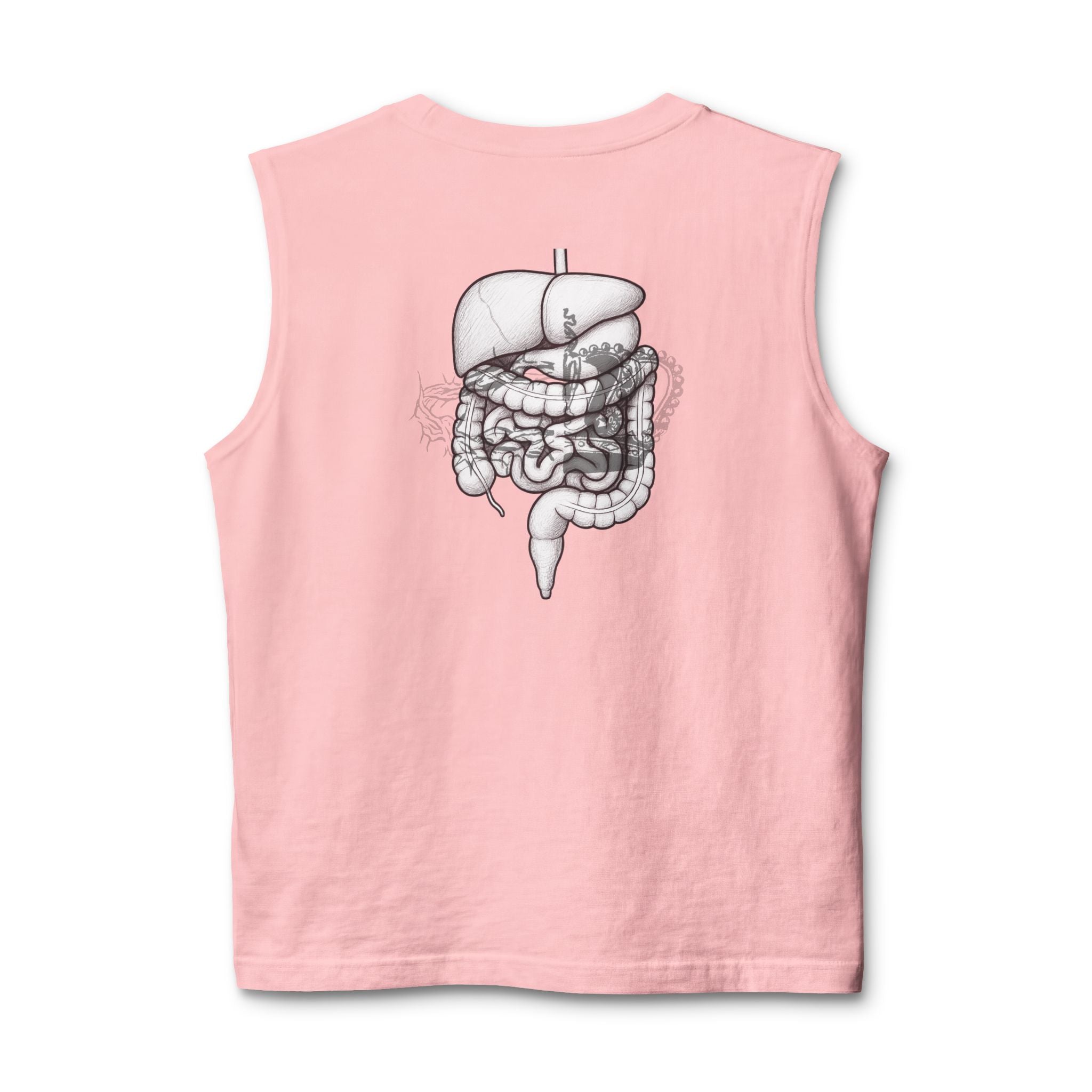 2 Crowns and Intestines, 2 Sided Jersey Muscle Tank